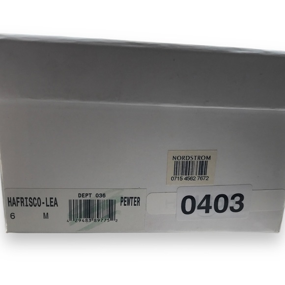 Halogen Frisco Lea Womens Leather Slip On Ballet Flats Pewter Size 6 - Picture 9 of 11